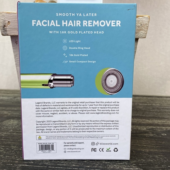 Bliss Smooth Ya Later Facial Hair Remover NEW - Picture 4 of 4